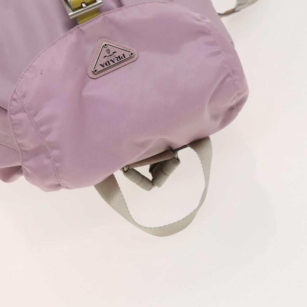 PRADA Backpack Nylon Pink Silver Auth fm4758 - Picture 6 of 16